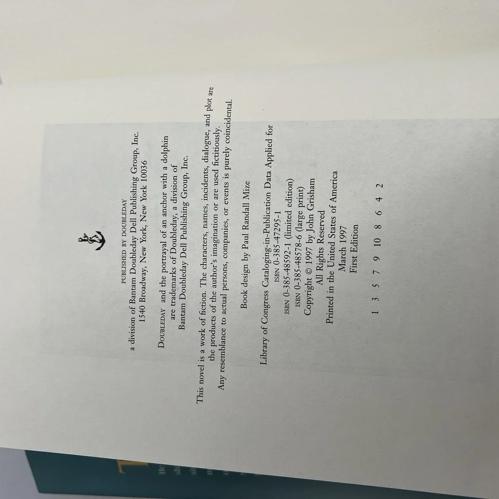John Grisham The Partner‎ - 1st Edition 1st Print Hardback Dust Jacket